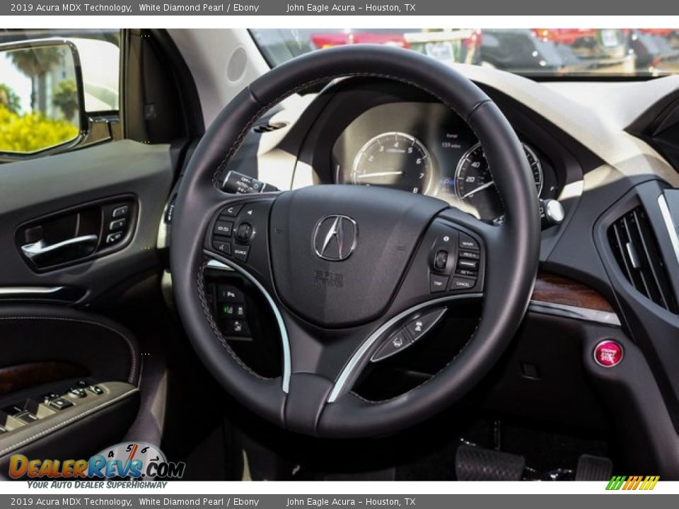 2019 Acura MDX Technology White Diamond Pearl / Ebony Photo #27