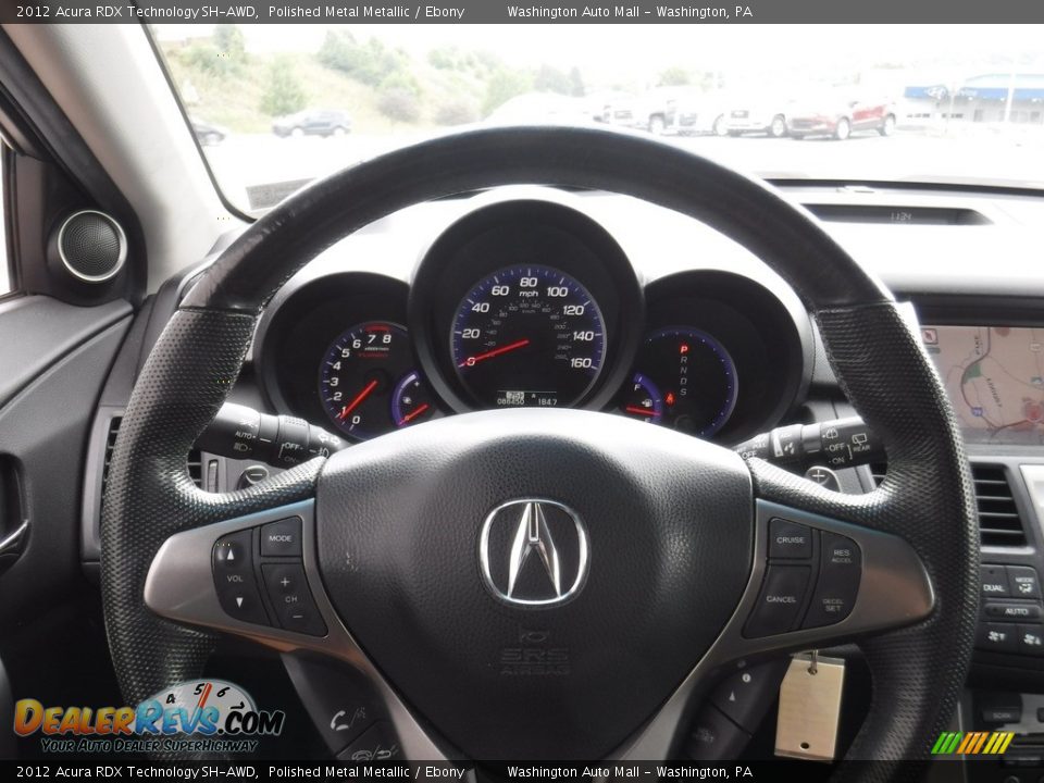 2012 Acura RDX Technology SH-AWD Polished Metal Metallic / Ebony Photo #21