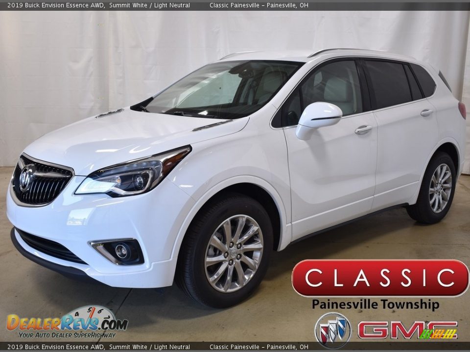 2019 Buick Envision Essence AWD Summit White / Light Neutral Photo #1