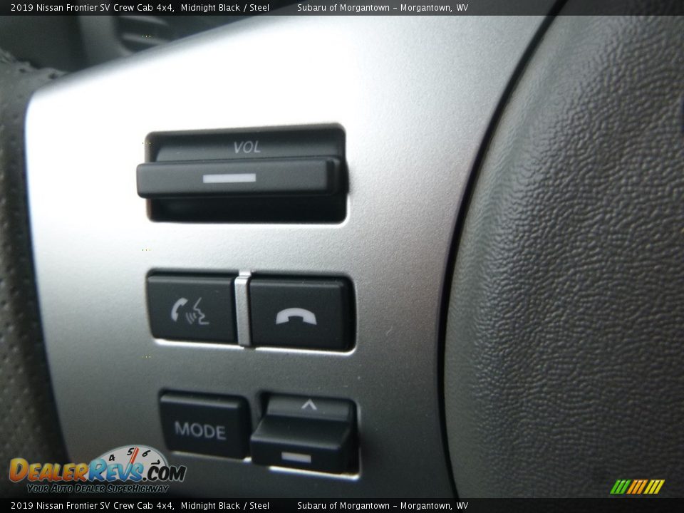 2019 Nissan Frontier SV Crew Cab 4x4 Midnight Black / Steel Photo #20