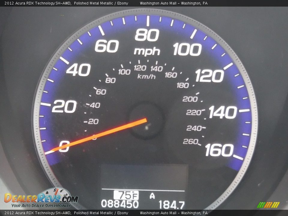 2012 Acura RDX Technology SH-AWD Polished Metal Metallic / Ebony Photo #28