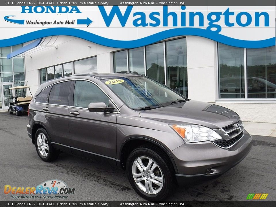 2011 Honda CR-V EX-L 4WD Urban Titanium Metallic / Ivory Photo #1