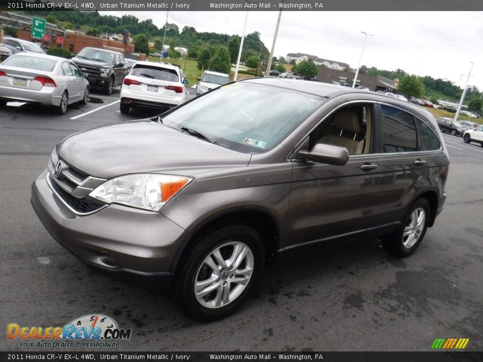 2011 Honda CR-V EX-L 4WD Urban Titanium Metallic / Ivory Photo #6
