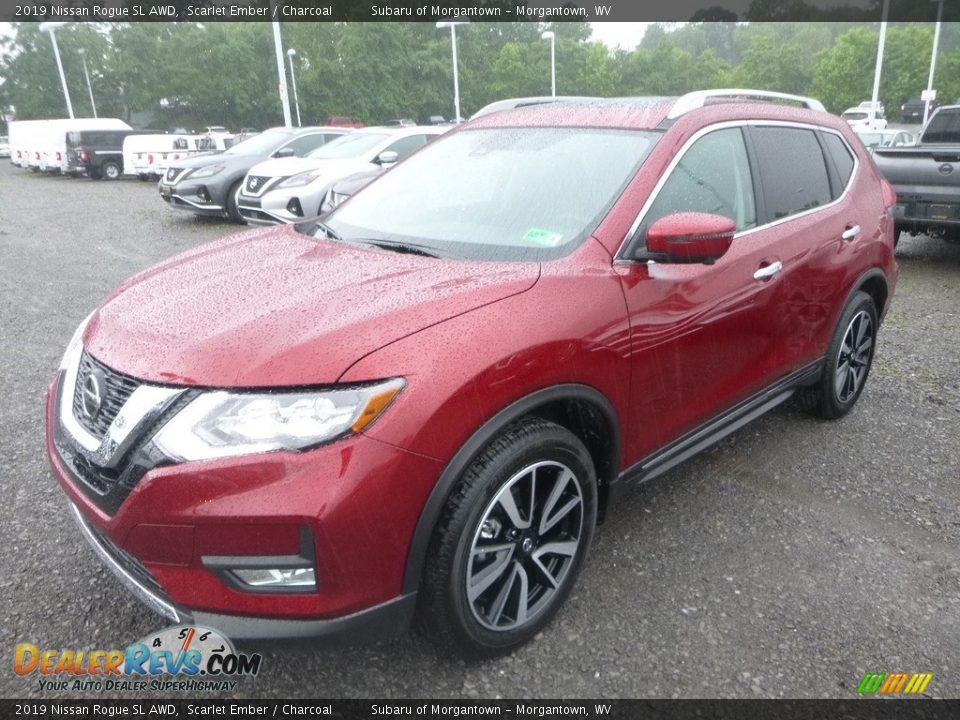 2019 Nissan Rogue SL AWD Scarlet Ember / Charcoal Photo #8