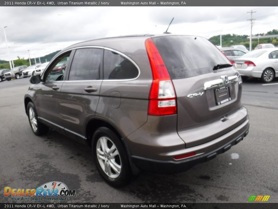 2011 Honda CR-V EX-L 4WD Urban Titanium Metallic / Ivory Photo #8