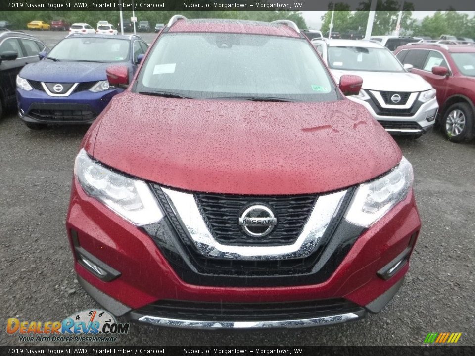 2019 Nissan Rogue SL AWD Scarlet Ember / Charcoal Photo #9