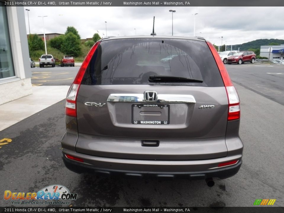 2011 Honda CR-V EX-L 4WD Urban Titanium Metallic / Ivory Photo #9