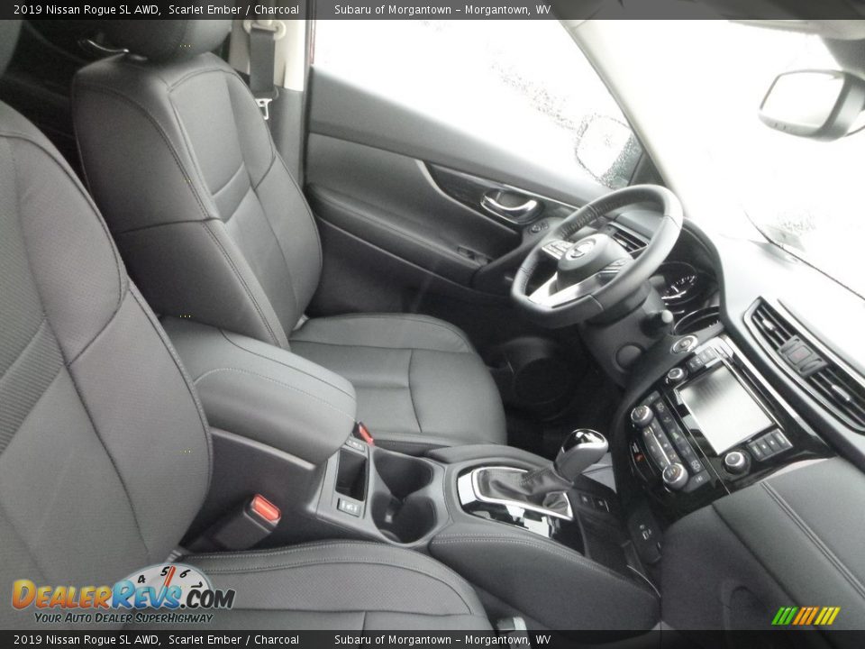 Charcoal Interior - 2019 Nissan Rogue SL AWD Photo #10