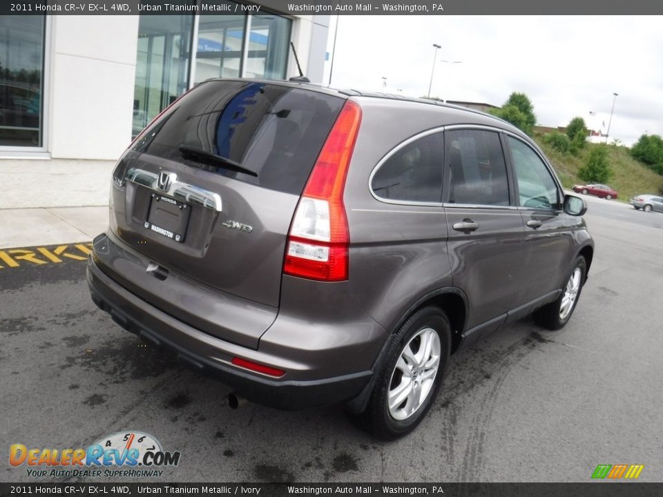 2011 Honda CR-V EX-L 4WD Urban Titanium Metallic / Ivory Photo #10
