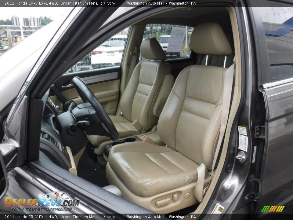 2011 Honda CR-V EX-L 4WD Urban Titanium Metallic / Ivory Photo #14
