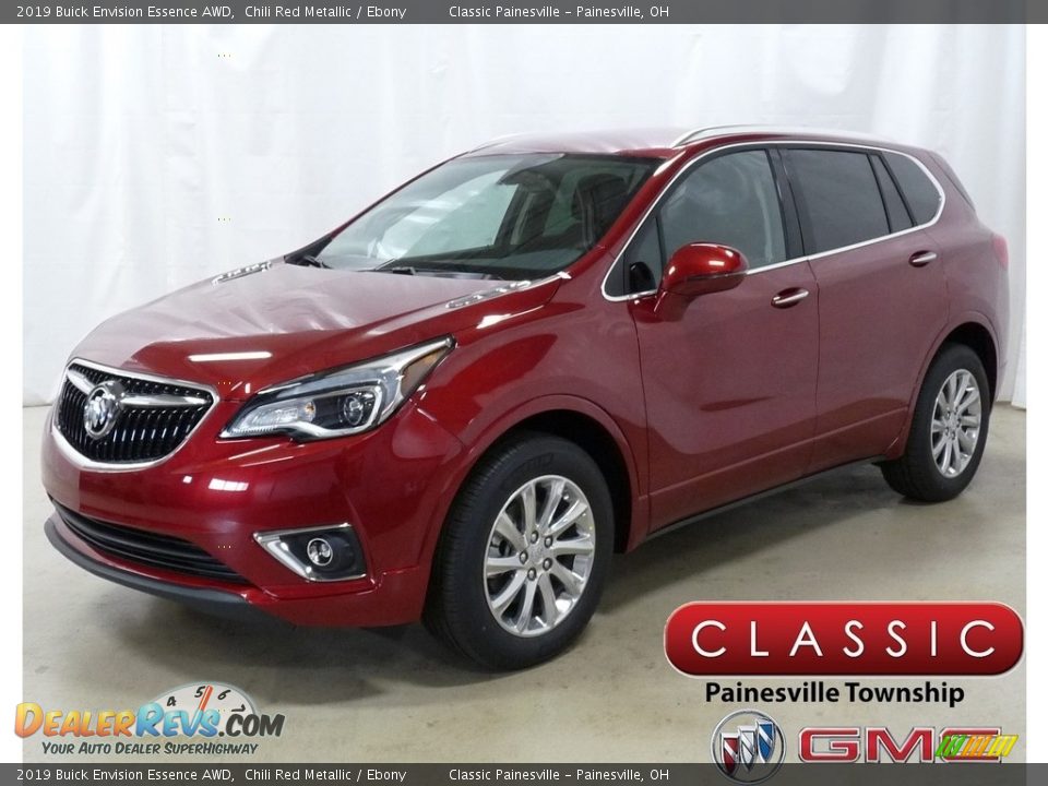 2019 Buick Envision Essence AWD Chili Red Metallic / Ebony Photo #1