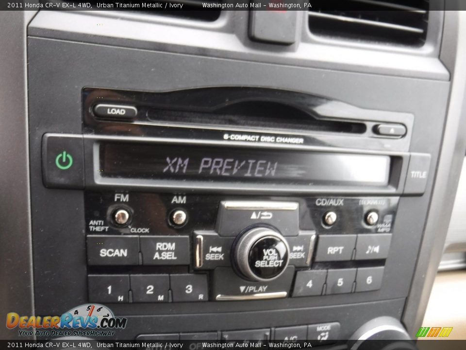 2011 Honda CR-V EX-L 4WD Urban Titanium Metallic / Ivory Photo #18