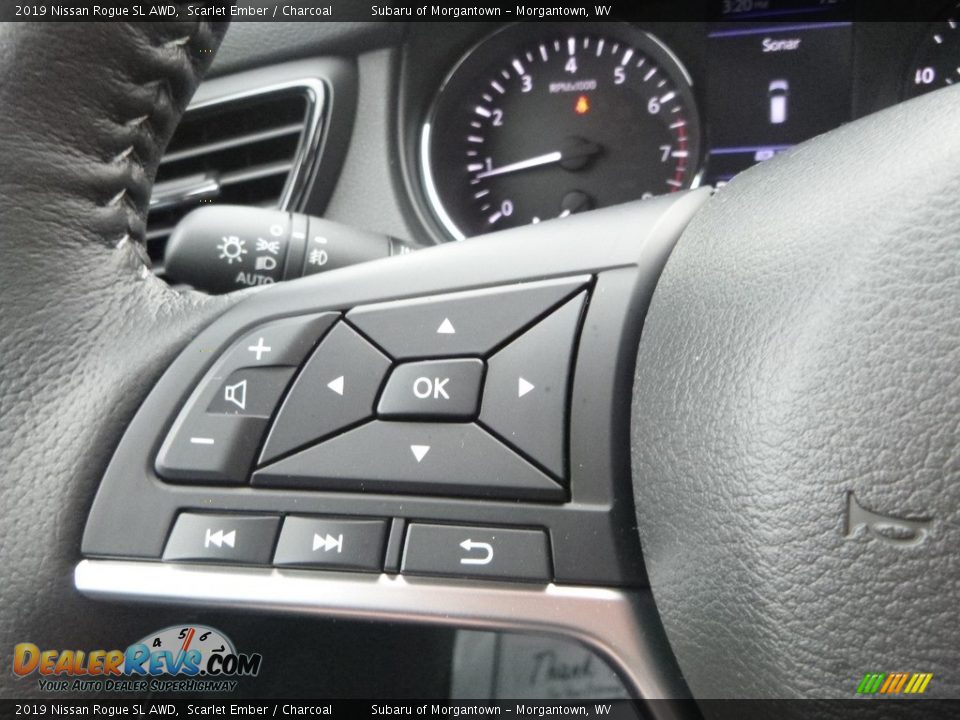 2019 Nissan Rogue SL AWD Scarlet Ember / Charcoal Photo #19