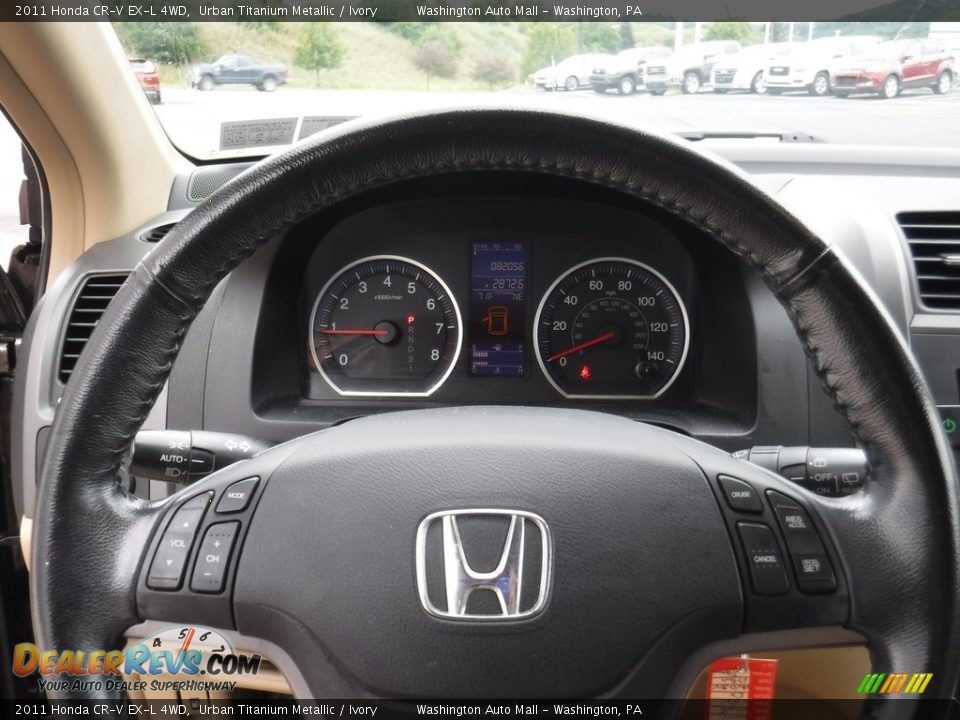2011 Honda CR-V EX-L 4WD Urban Titanium Metallic / Ivory Photo #20