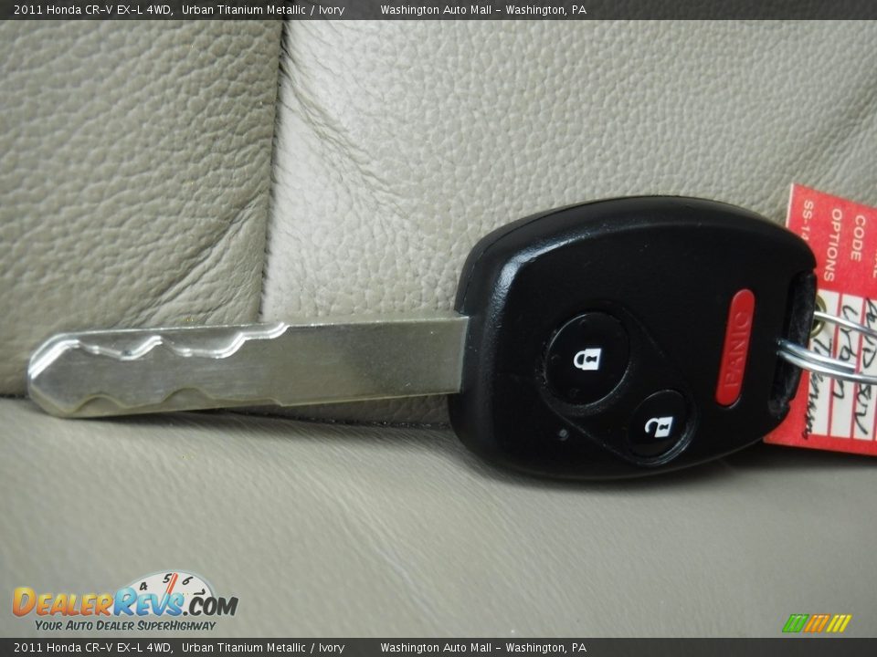 2011 Honda CR-V EX-L 4WD Urban Titanium Metallic / Ivory Photo #24
