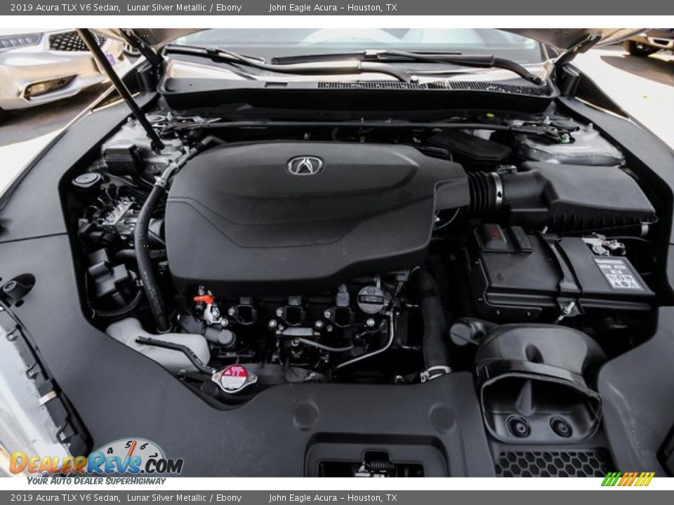 2019 Acura TLX V6 Sedan Lunar Silver Metallic / Ebony Photo #24