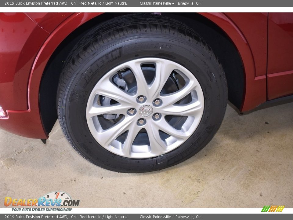 2019 Buick Envision Preferred AWD Chili Red Metallic / Light Neutral Photo #5