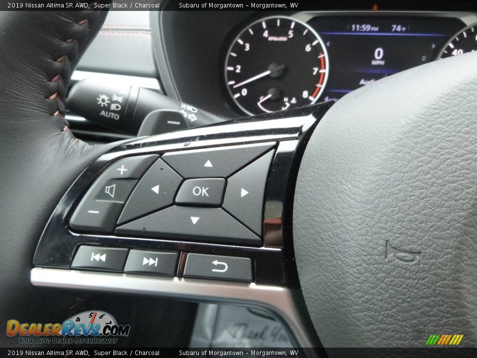 2019 Nissan Altima SR AWD Super Black / Charcoal Photo #20