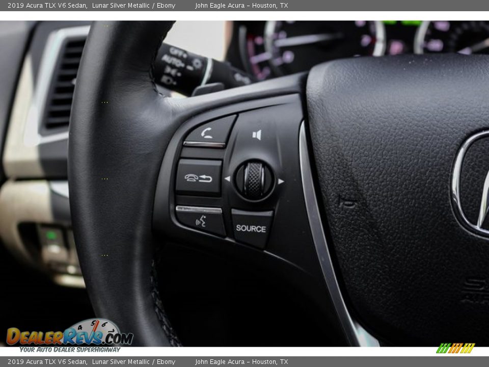 2019 Acura TLX V6 Sedan Lunar Silver Metallic / Ebony Photo #34