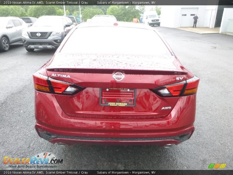 2019 Nissan Altima SV AWD Scarlet Ember Tintcoat / Gray Photo #5