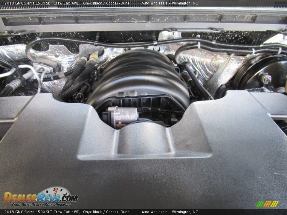 2018 GMC Sierra 1500 SLT Crew Cab 4WD Onyx Black / Cocoa/­Dune Photo #6