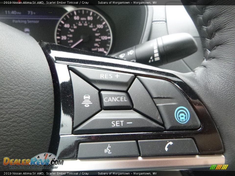 2019 Nissan Altima SV AWD Scarlet Ember Tintcoat / Gray Photo #19
