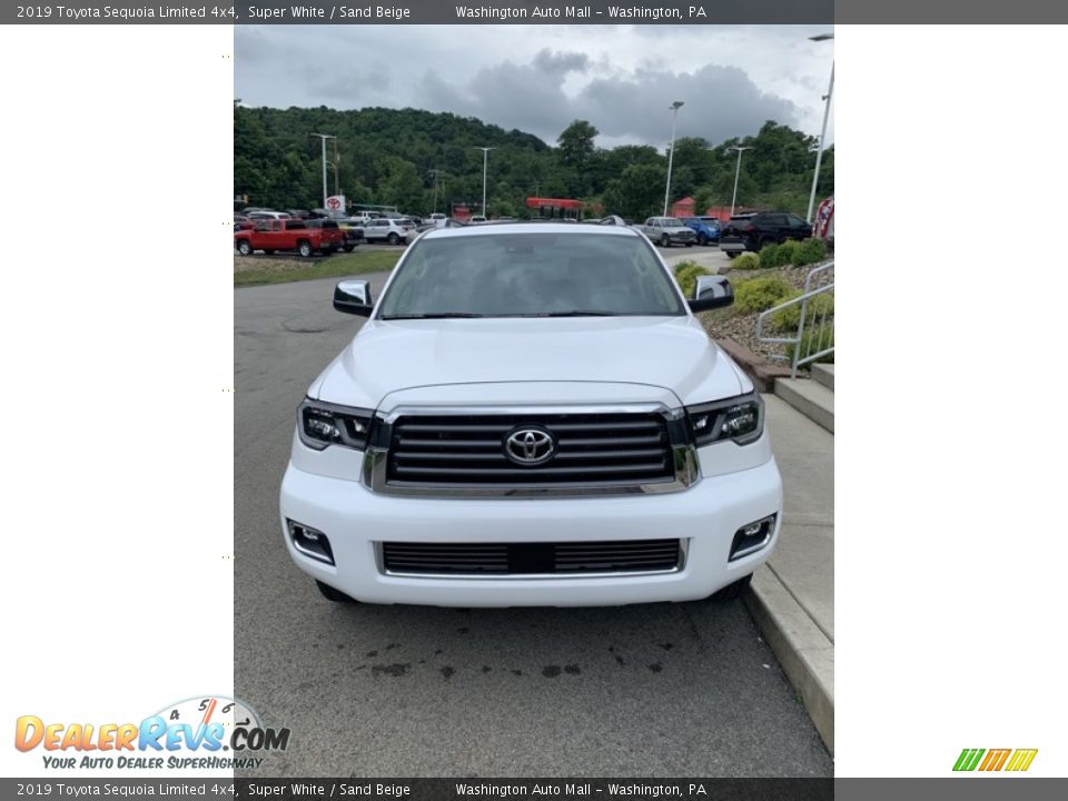 2019 Toyota Sequoia Limited 4x4 Super White / Sand Beige Photo #3