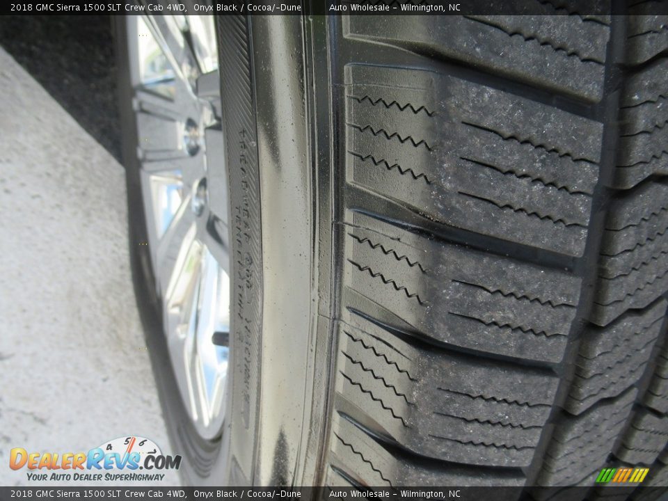 2018 GMC Sierra 1500 SLT Crew Cab 4WD Onyx Black / Cocoa/­Dune Photo #8