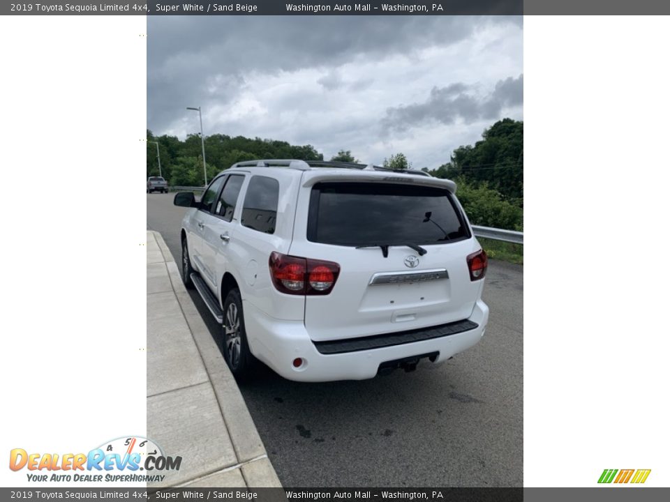 2019 Toyota Sequoia Limited 4x4 Super White / Sand Beige Photo #5