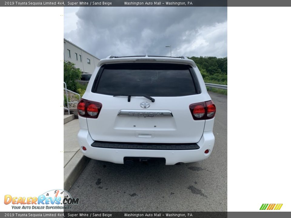 2019 Toyota Sequoia Limited 4x4 Super White / Sand Beige Photo #6