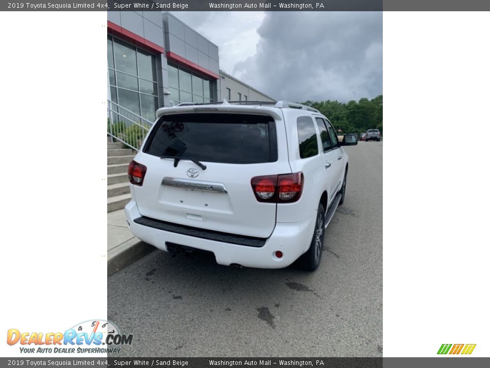 2019 Toyota Sequoia Limited 4x4 Super White / Sand Beige Photo #7