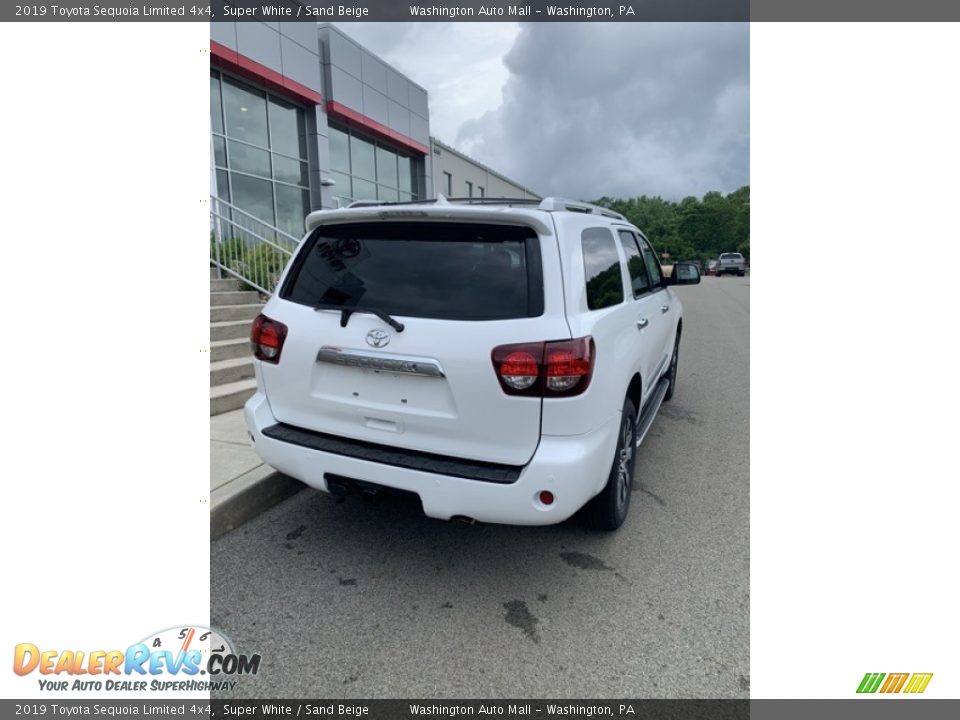 2019 Toyota Sequoia Limited 4x4 Super White / Sand Beige Photo #7