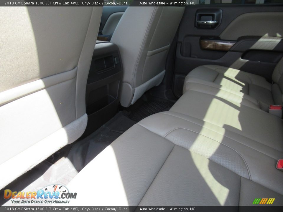 2018 GMC Sierra 1500 SLT Crew Cab 4WD Onyx Black / Cocoa/­Dune Photo #12