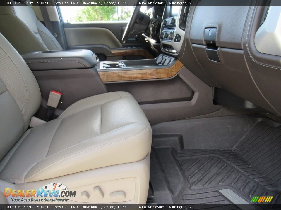 2018 GMC Sierra 1500 SLT Crew Cab 4WD Onyx Black / Cocoa/­Dune Photo #13