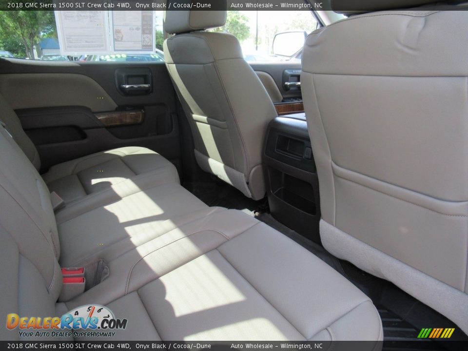 2018 GMC Sierra 1500 SLT Crew Cab 4WD Onyx Black / Cocoa/­Dune Photo #14