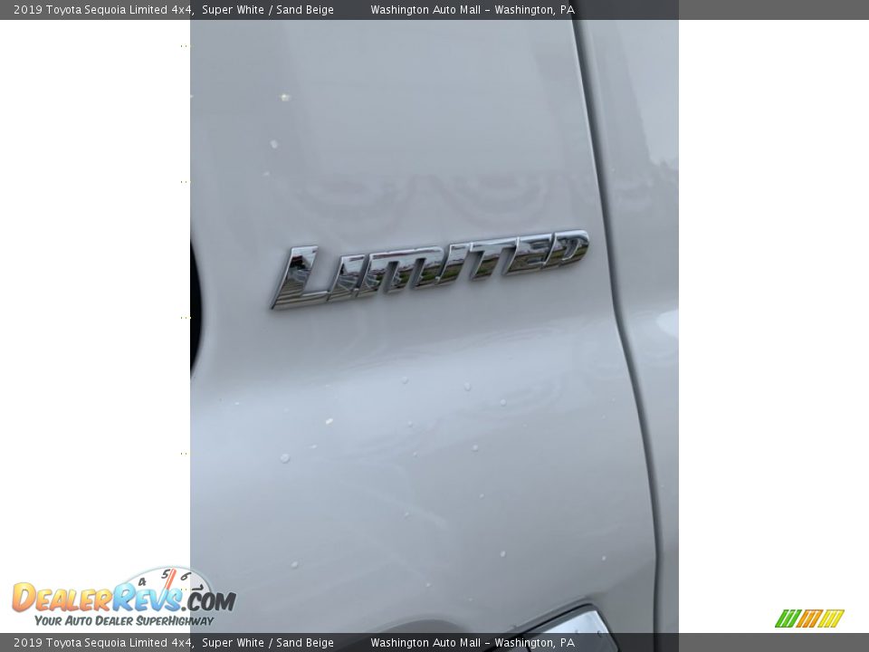 2019 Toyota Sequoia Limited 4x4 Super White / Sand Beige Photo #15