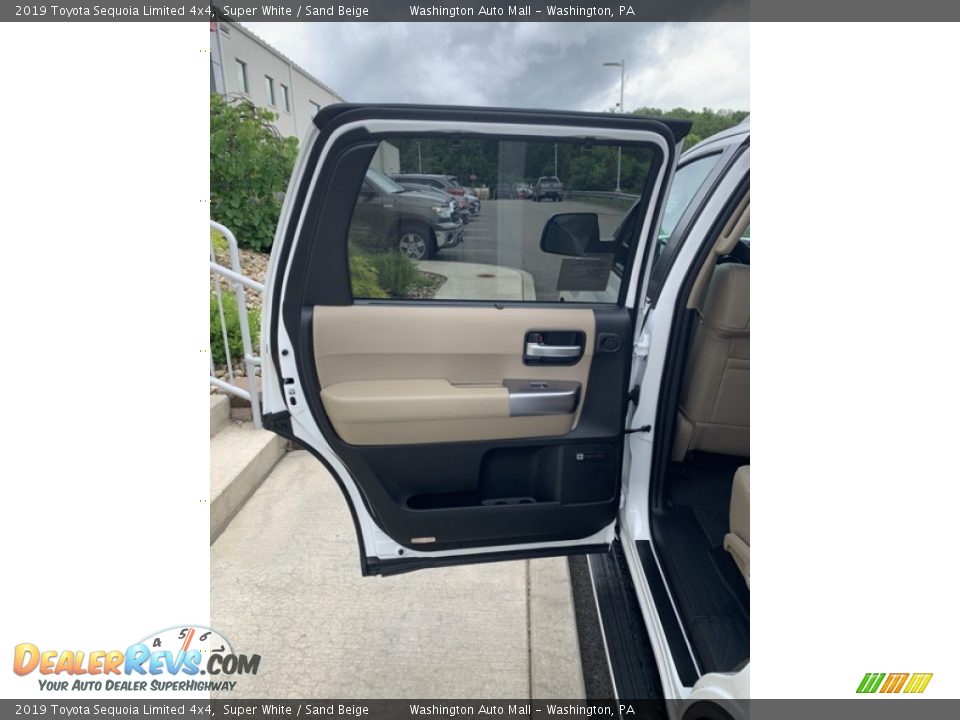 2019 Toyota Sequoia Limited 4x4 Super White / Sand Beige Photo #16