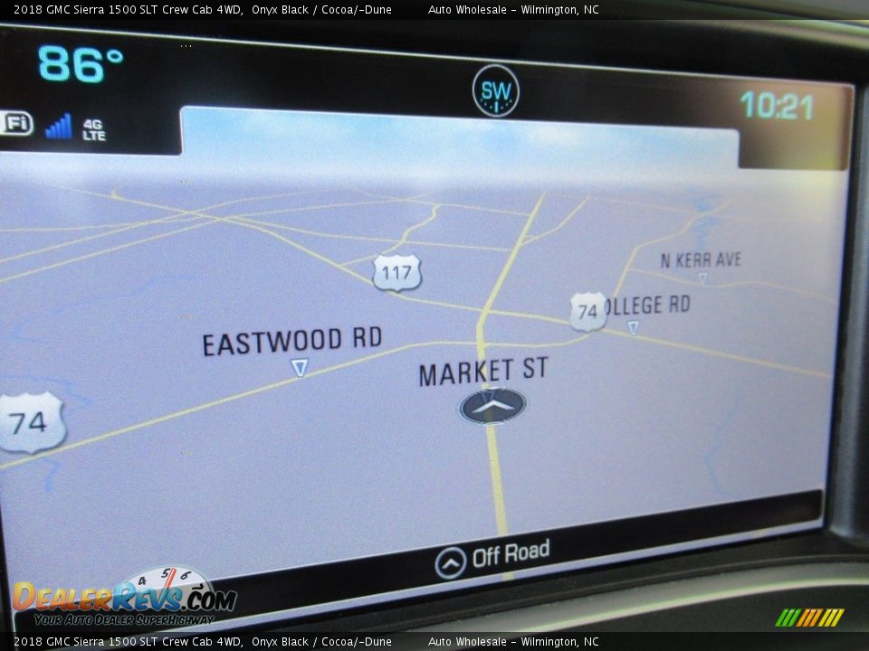 2018 GMC Sierra 1500 SLT Crew Cab 4WD Onyx Black / Cocoa/­Dune Photo #17