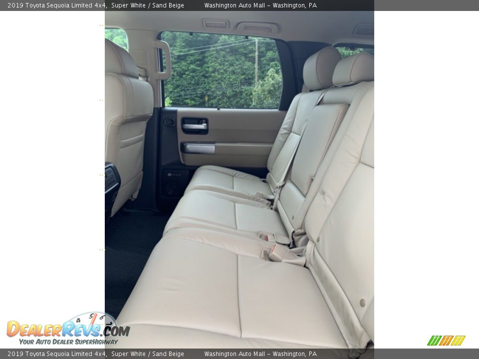 2019 Toyota Sequoia Limited 4x4 Super White / Sand Beige Photo #19