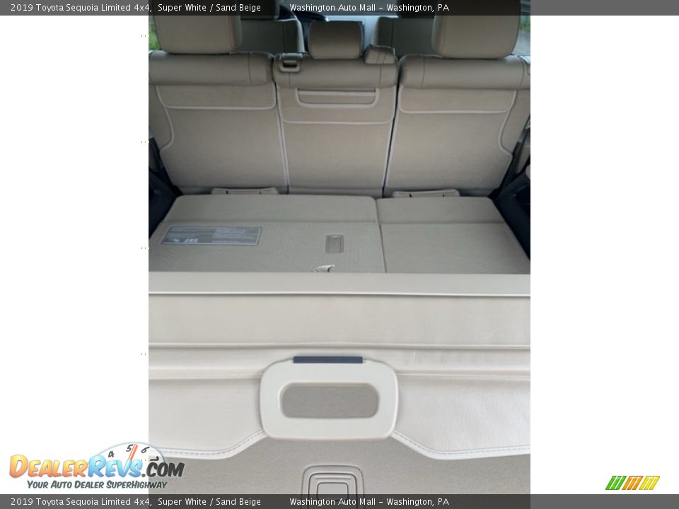 2019 Toyota Sequoia Limited 4x4 Super White / Sand Beige Photo #25