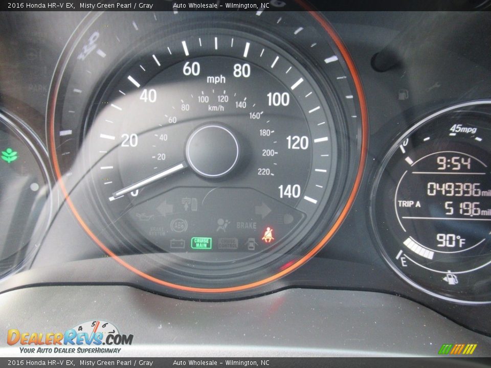 2016 Honda HR-V EX Misty Green Pearl / Gray Photo #16