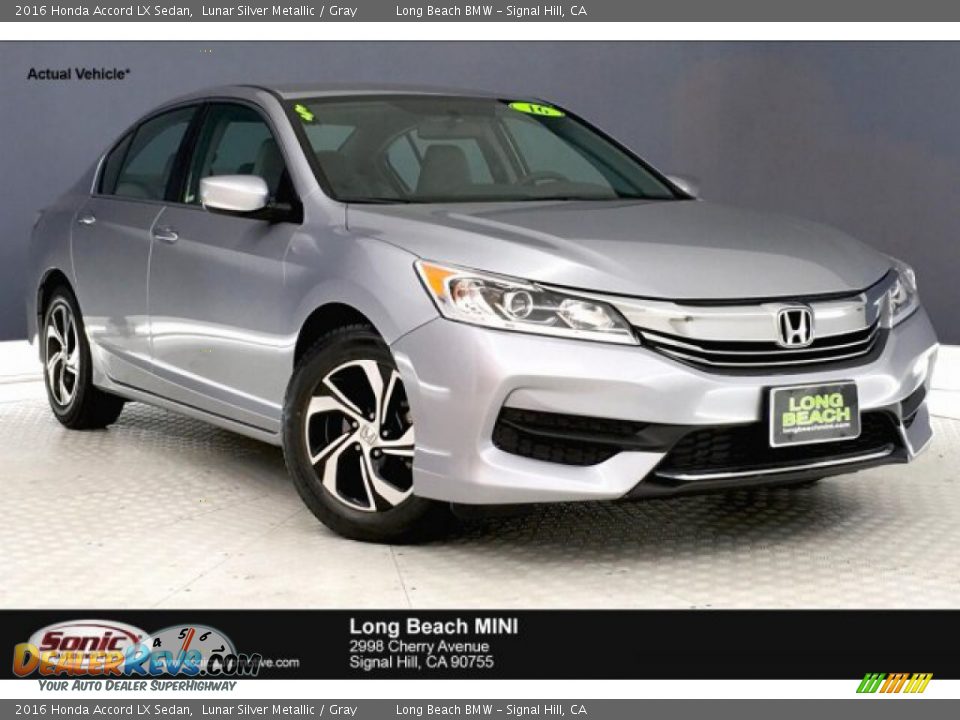 2016 Honda Accord LX Sedan Lunar Silver Metallic / Gray Photo #1