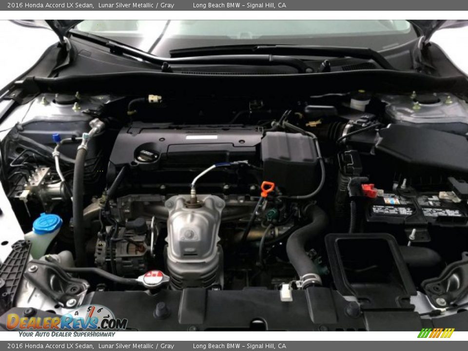 2016 Honda Accord LX Sedan Lunar Silver Metallic / Gray Photo #9