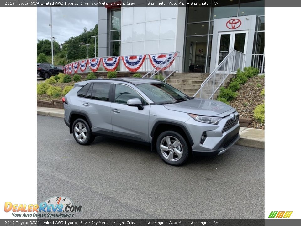 Silver Sky Metallic 2019 Toyota RAV4 Limited AWD Hybrid Photo #1
