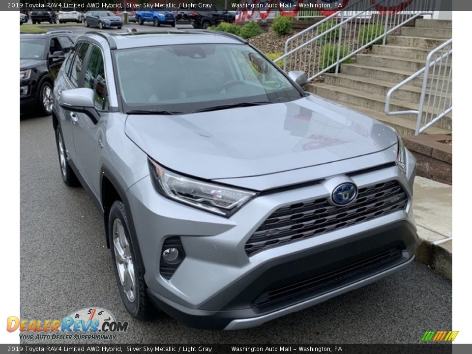 Silver Sky Metallic 2019 Toyota RAV4 Limited AWD Hybrid Photo #2