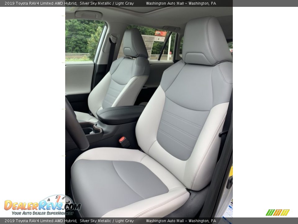 2019 Toyota RAV4 Limited AWD Hybrid Silver Sky Metallic / Light Gray Photo #12
