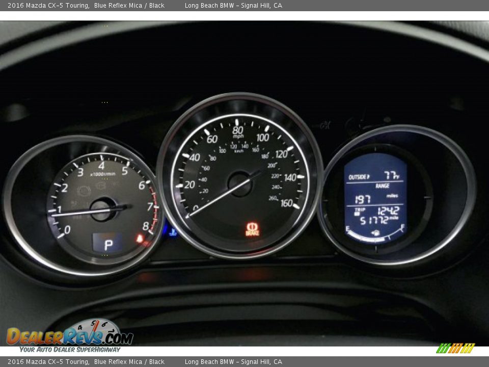 2016 Mazda CX-5 Touring Blue Reflex Mica / Black Photo #16