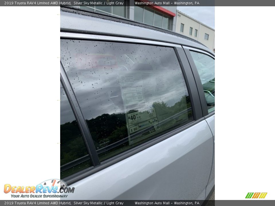 2019 Toyota RAV4 Limited AWD Hybrid Silver Sky Metallic / Light Gray Photo #26