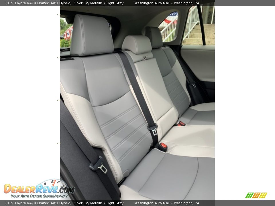 2019 Toyota RAV4 Limited AWD Hybrid Silver Sky Metallic / Light Gray Photo #29