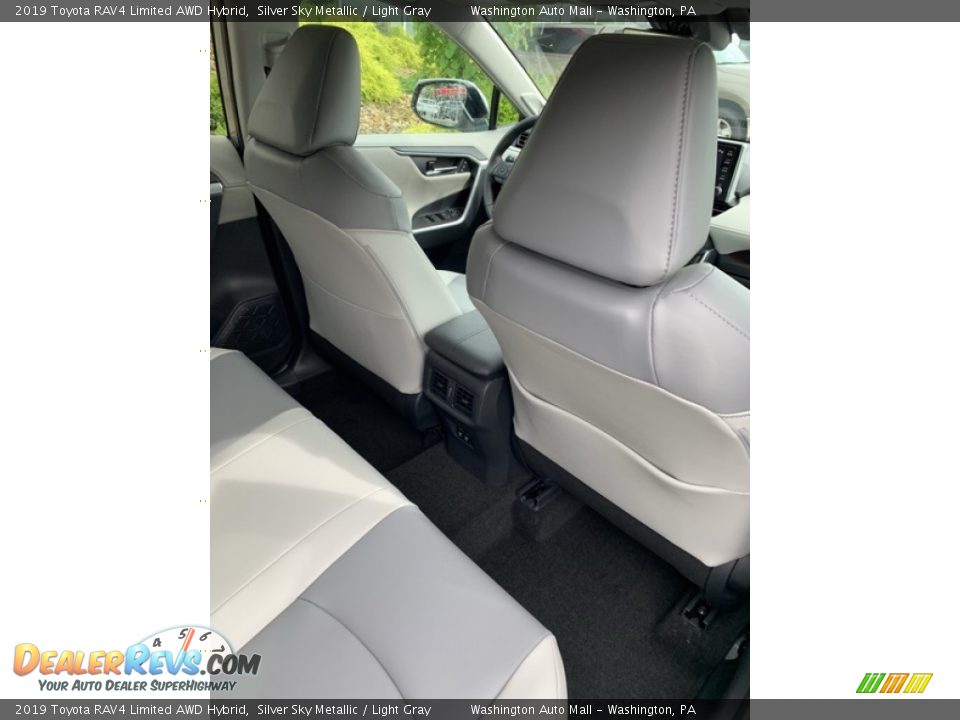 2019 Toyota RAV4 Limited AWD Hybrid Silver Sky Metallic / Light Gray Photo #31